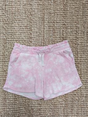 Cat & Jack Pink Tie-Dye Ribbed Lounge Shorts